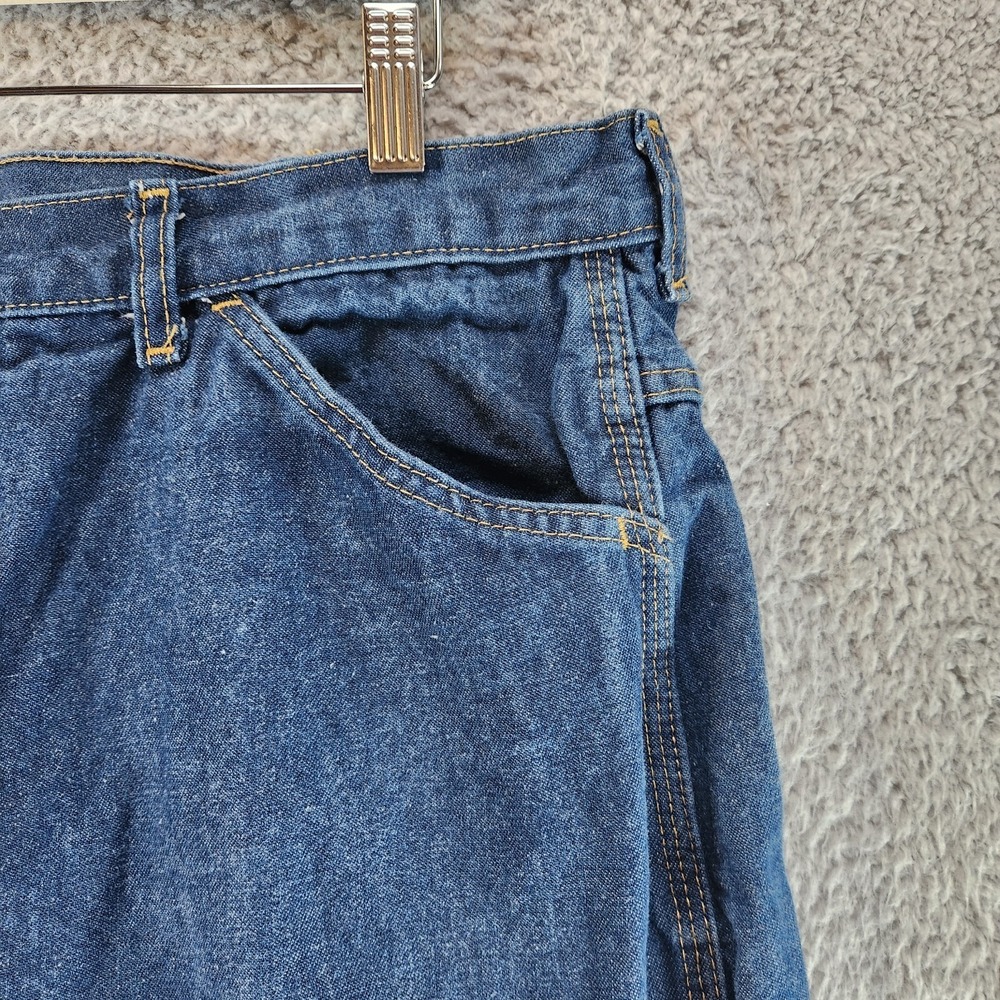 Big Ben Jeans Mens 40 X 30 Blue Denim 100% Cotton Straight Leg High Rise Zip Fly - Picture 6 of 14